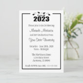 Klasse der Einladung zum Abschluss 2023 (Schwarze (Stehend Vorderseite)