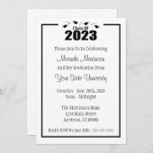 Klasse der Einladung zum Abschluss 2023 (Schwarze (Vorne/Hinten)