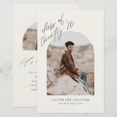 Klasse der Einladung zum Beige Arch Abschluss 2025 (Vorne/Hinten)