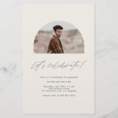 Klasse der Einladung zum Beige Arch Abschluss 2025 (Rückseite)