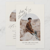 Klasse der Einladung zum Beige Arch Abschluss 2025 (Vorne/Hinten)