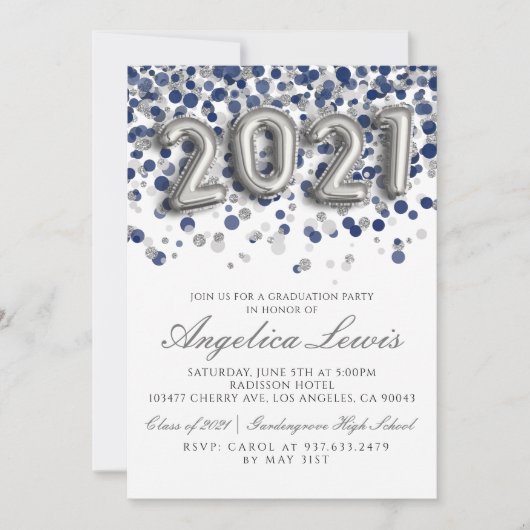 Klasse der Einladung zur Ausbildungspartei 2021 (Vorderseite)