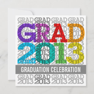 Klasse der Einladungsfarben der Graduierungspartei Einladung