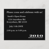 Klasse der Einstufungen 2010 Einladungspostkarte (Rückseite)