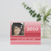 Klasse der Einstufungen 2010 Einladungspostkarte (Stehend Vorderseite)