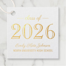 Klasse der Elegant Graduation Party Gold 2025