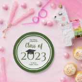 Klasse der Elegant Navy Blue Graduation Party 2023 Pappteller (Party)