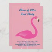 Klasse der Flamingo-Einladung 2019 in Rosa Einladung (Vorne/Hinten)