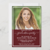 Klasse der Foto Graduation Party 2024 Einladung (Vorderseite)