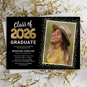 Klasse der Foto Graduation Party 2024 Einladung