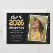 Klasse der Foto Graduation Party 2024 Einladung (Vorderseite)