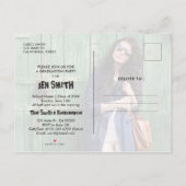 Klasse der Foto Graduation Party Einladung 2018. (Rückseite)