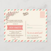 Klasse der Foto Graduation Party Einladung 2018. (Rückseite)
