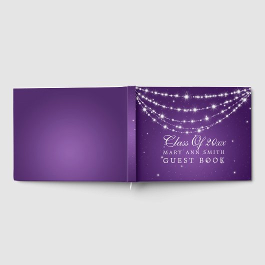 "Klasse der" funkelnde Schulungspartei Lila Gästebuch (Voll)