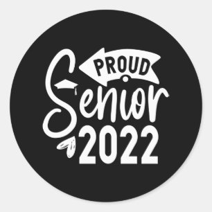 Klasse der Glückwunsch des Graduate 2022 Grad Runder Aufkleber