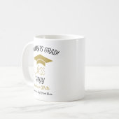 Klasse der Glückwunsch Grad-Inspiration-Gold Moder Kaffeetasse (Vorderseite Links)