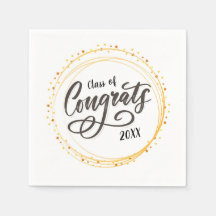 Klasse der Glückwunsch Napkins