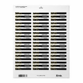 Klasse der Gold Black Address Labels 2018 in Absch Adressaufkleber (Vorne)