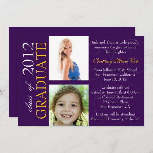 Klasse der Graduate Ankündigung 2012 (Vorne/Hinten)