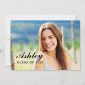 Klasse der Graduate Foto Graduation Party 2025 Einladung (Vorderseite)