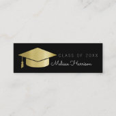 Klasse der Graduate Name Card Elegante Telefonnummerkarte (Vorderseite)