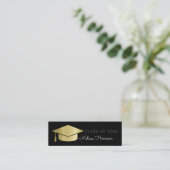 Klasse der Graduate Name Card Elegante Telefonnummerkarte (Stehend Vorderseite)