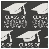 Klasse der Graduation Cap Black 2020 Stoff (Nahaufnahme)