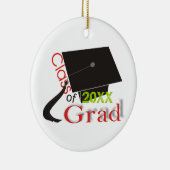 Klasse der Graduation Cap Custom Ornaments 2012 Keramik Ornament (Rechts)