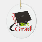 Klasse der Graduation Cap Custom Ornaments 2012 Keramik Ornament (Links)