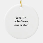 Klasse der Graduation Cap Custom Ornaments 2012 Keramik Ornament (Hinten)
