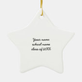 Klasse der Graduation Cap Custom Ornaments 2012 Keramikornament (Hinten)