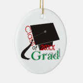 Klasse der Graduation Cap Custom Ornaments 2012 Keramikornament (Rechts)