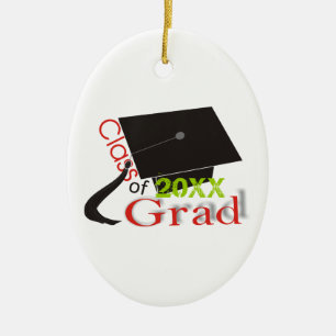 Klasse der Graduation Cap Custom Ornaments 2020 Keramikornament
