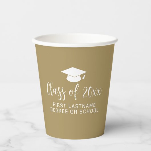 Klasse der Graduation Pappbecher (Vorderseite)