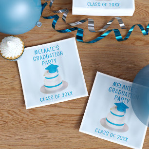 Klasse der Graduation Party Blue Napkins Serviette