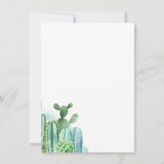 Klasse der Graduation Party Grad Cacti Pflanze 202 Einladung (Rückseite)