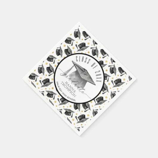 Klasse der Graduation Party Napkins 2025 | Absolve Serviette (Ecke)