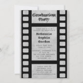 Klasse der Graduation Party Senior Portrait Negati Einladung (Rückseite)