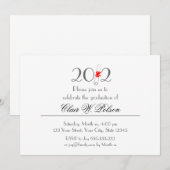 Klasse der Graduationsfeier 2012 Einladung (Vorne/Hinten)