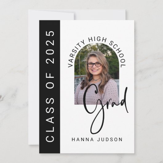 Klasse der Graduationspartei Grad Foto 2025 Ankündigung (Vorderseite)