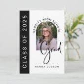 Klasse der Graduationspartei Grad Foto 2025 Ankündigung (Stehend Vorderseite)