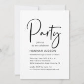 Klasse der Graduationspartei Grad Foto 2025 Ankündigung (Rückseite)