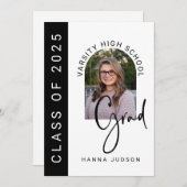 Klasse der Graduationspartei Grad Foto 2025 Ankündigung (Vorne/Hinten)