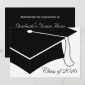 Klasse der Graduierung 2016 Einladung (Vorne/Hinten)