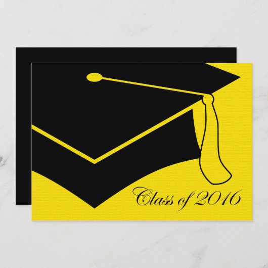 Klasse der Graduierungsobergrenze von 2016 Einladung (Vorne/Hinten)