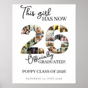 Klasse der Graduierungspartei des Foto-Montagezeic Poster