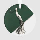 Klasse der grünen Kappe des Abschluss-2014 Ornament (Rückseite)