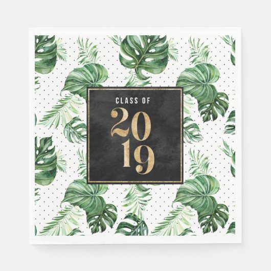 Klasse der grünen Leaf Tropical grad Serviette 201 (Vorderseite)