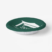 Klasse der grünen Uni der Universität Cap 2025 Pappteller (Gewinkelt)