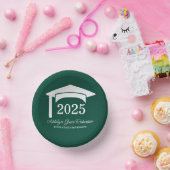 Klasse der grünen Uni der Universität Cap 2025 Pappteller (Party)